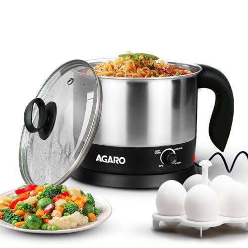AGARO Esteem Electric Multi Kettle 1.2L, 600W, with Stainless Ste...