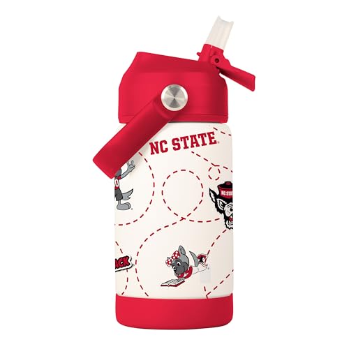 Image of Logo Brands NCAA Mascot Stainless-Steel Kids Bottle -Soft Silicone Mouthpiece, Easy To Carry, Kid-Friendly Design- Great For School & On-The-Go