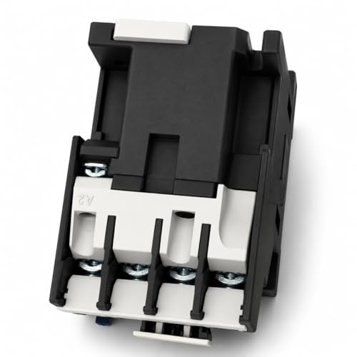 Image of SANAVYA 32A (3210) 220 /230VAC 50Hz Coil 3 Pole Power Contactor Switch Thermosetting Plastic DIN Rail Contactors for Electrical ON /Off 32A (3211)