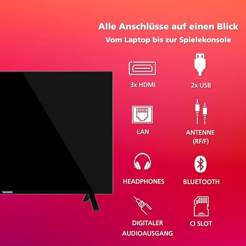 Telefunken Fernseher 43 Zoll Smart TV powered by TiVo (4K UHD, HDR Dolby Vision, Dolby Atmos, Triple-Tuner, 6 Monate HD+ inkl.) XU43TO750S – Bild 5