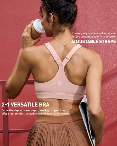 Image of RUNNING GIRL Sports Bras for Women, Molded Cup High Impact Sports Bra Workout Bras for Women High Support Racerback