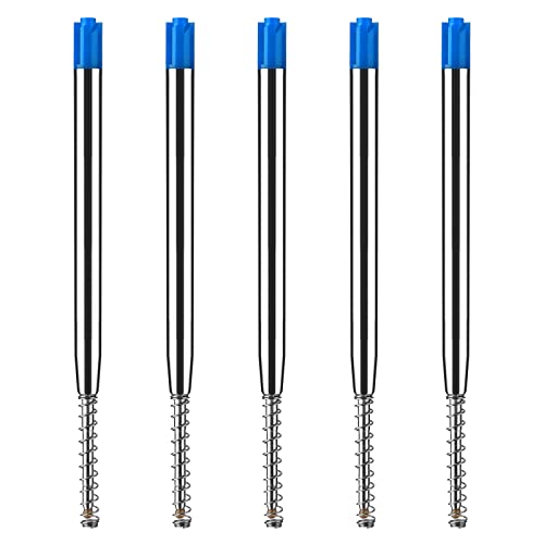 20 Ricariche Per Penna A Sfera In Metallo – Inchiostro Blu, Punta 1mm, Lunghezza 8cm, Asciugatura Rapida, Scrittura Fluida