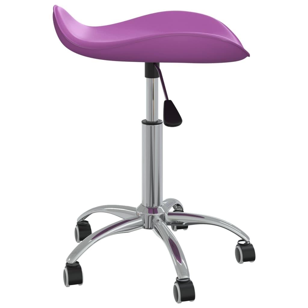 Taburete de peluquería, piel sintética, altura regulable, giratorio, con 5 ruedas, ergonómica, para salón de belleza, peluquería, peluquería, estudio profesional