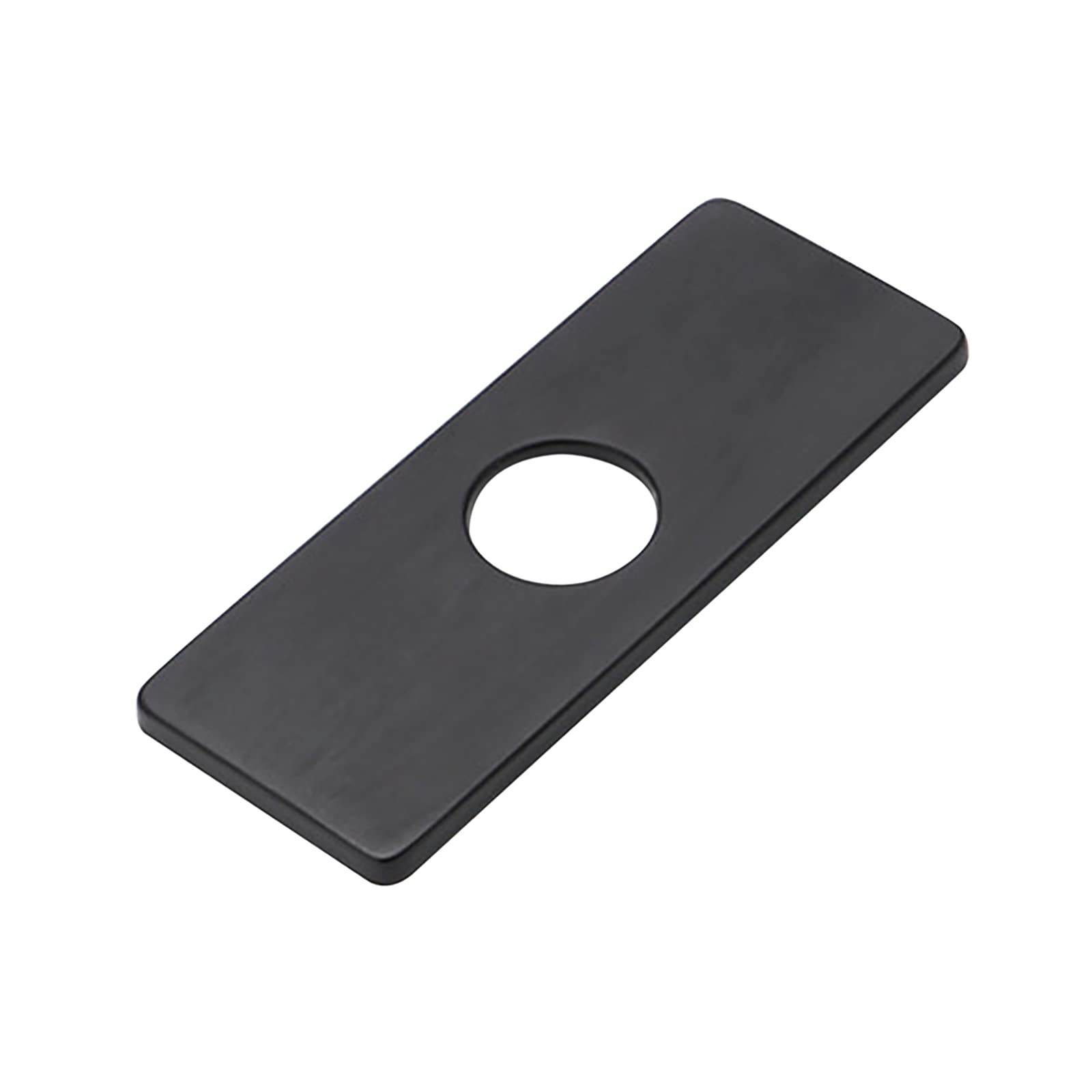 Copertura per foro lavello in acciaio inossidabile da 4 pollici, piastra per rubinetto da cucina, copertura per foro lavello da bagno, colore nero, 1 unità