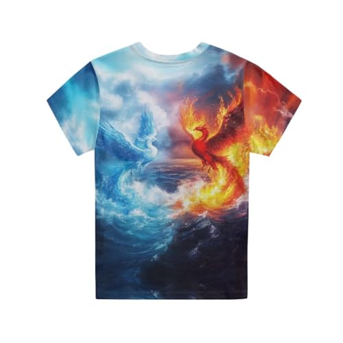 Image of Kids Graphic T-Shirt Boys Girls Novelty Tees Top Short Sleeve Shirts Summer Blouses 3-16