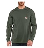 Carhartt Men's Force Cotton Long Sleeve T-Shirt,Moss,XX-Large