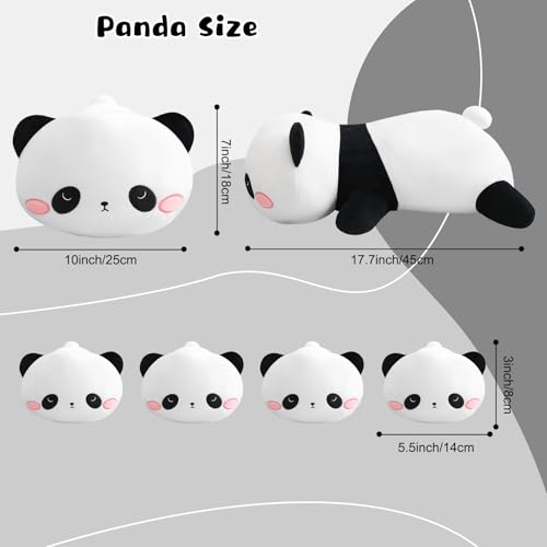 Image of TOYSYM Panda Stuffed Animal Cute Panda Plush Pillow with 4 Baby Plushies in Her Tummy, Soft Cotton Stuffed Animals Toy Gifts for Kids