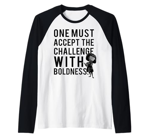 Tee-shirt raglan Incredibles 2 Edna Mode Disney Pixar officiel pour adulte