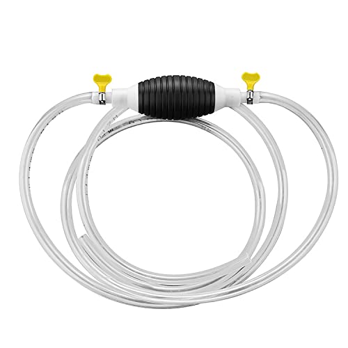 La Mejor Selección de Sifones - los preferidos. 41 Hearoom Bomba de Sifón, bomba automática de sifón de gasolina, mangueras transparentes 2m, adecuadas para el transporte portátil de líquidos como petróleo, diesel y agua....