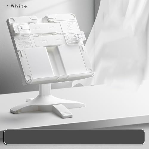 Soporte para libros ergonómico de metal ligero y ajustable para escritorio 6