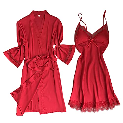 Robe chemise de nuit pour femmes en satin : pyjama et lingerie de soirée