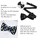 MUMEHAZ Men Pre-Tied Fashion Bow Ties, Formal Tuxedo Party Bow Tie Colorful Giraffe Adjustable Bowtie for Party Christmas