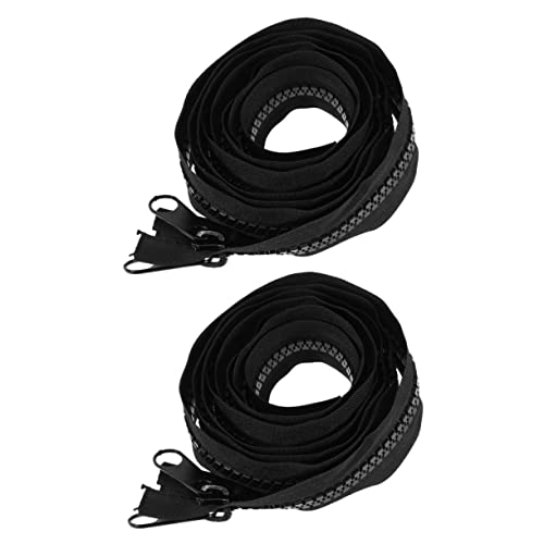 Sewroro Zíper De Costura Zíper Oculto Zíper Preto Roupas Roupas Pretas Botas Pretas 2 Pçs