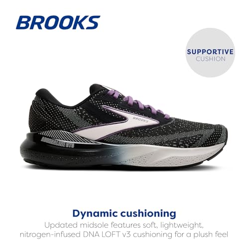 Brooks Adrenaline GTS 24 chaussures course femme noir lilas 5 wide