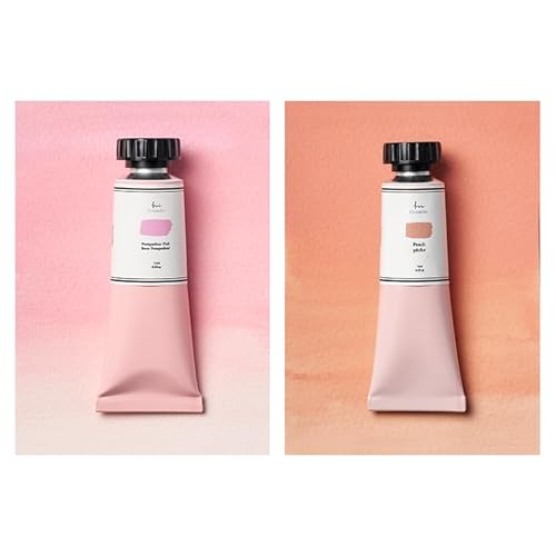 SUI Gouache Paint Set(15ml/2Tubes) - Watercolor Gouache | Pastel Rose,Blush | Easy Mixing |Watercolor Paints for Beginners, Artists, Acuarelas