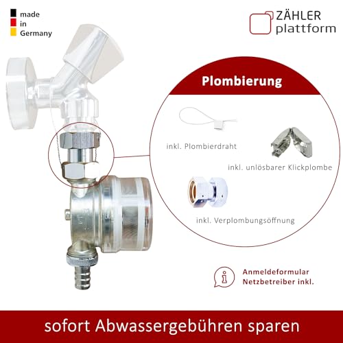 Wasserzähler für Gartenanwendungen geeichter Kaltwasserzähler