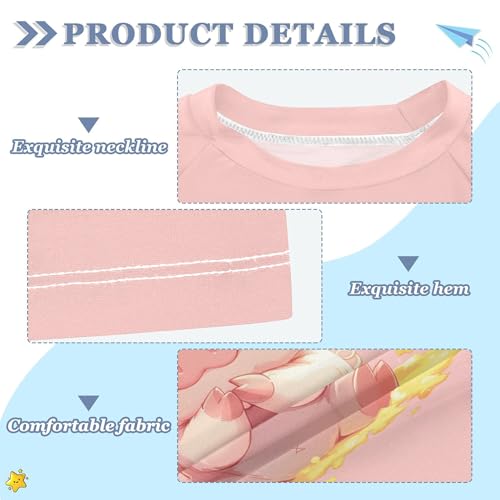 Cartoon Cute Pig Stars Boy Bathing Suit UV Protection Football Sports Shirt Swimwear Beach Tops 3T3