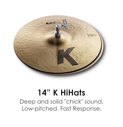 Image of Zildjian K0800 K Crash Ride Cymbal Pack | Complete matched set for the drum kit, everything a working drummer needs, consistent voicing, stage and studio ready