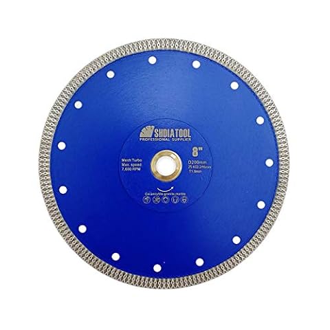 SHDIATOOL Diamentowa tarcza tnąca Turbo-Netz z segmentem X, do ceramicznych felg o średnicy 200 mm