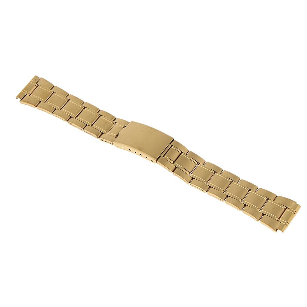 CALANDIS® Men Gold Stainless Steel Watch Band Strap Metal Replacement Bracelet 18mm (B09ZTXPLW5) Amazon Price History, Amazon Price Tracker