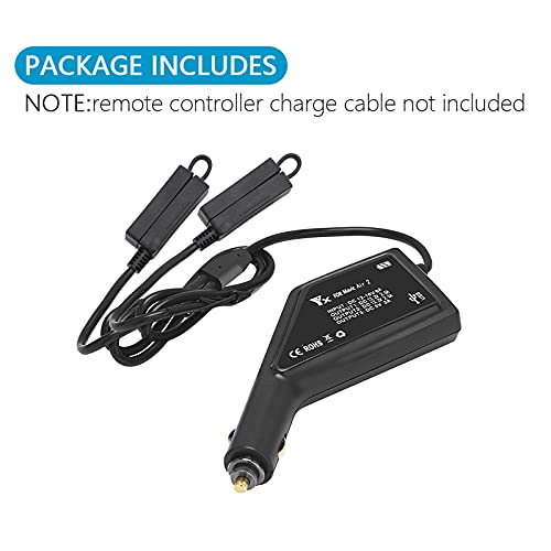 Cargador de coche para DJI Air 2S para viajes Hub 3 en 1 para alimentar baterías en ruta 7