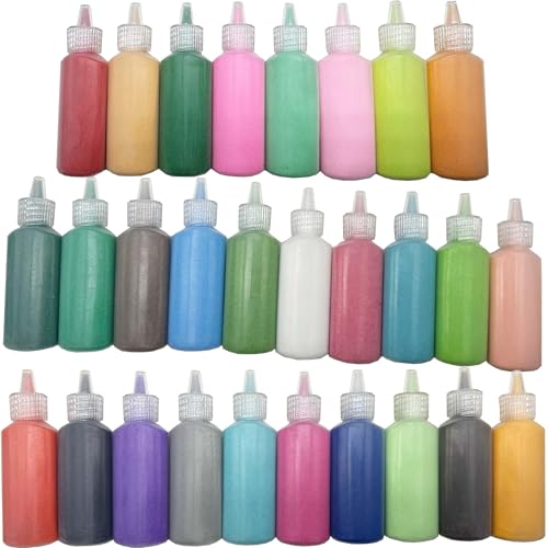 Allazone 0,84kg Arena de Colores para Sand Art, 24 Botellas Art Sand Kit, Arena de Colores, Juego de Manualidades de Arena para DIY Arena Artes y Manualidades Kit para Dibujar, Pintar