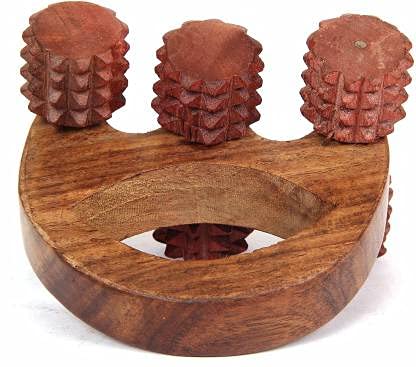 M.A Wooden Leg 6 Tyre Massager | Body massager Pain Relief Massager Tool for Blood Circulation in Human Body | Body Relaxation Massager | Acupressure Massager for Body M.A Wooden Leg 6 Tyre Massager | Body massager Pain Relief Massager Tool for Blood Circulation in Human Body | Body Relaxation Massager | Acupressure Massager for Body
