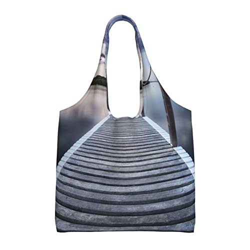 Sac fourre-tout en toile Debou noir grand format réutilisable