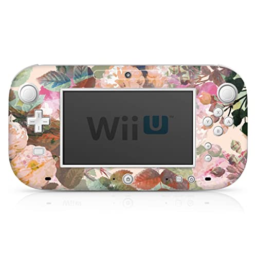Autocollant Nintendo Wii U Gamepad film sticker aquarelle roses nature