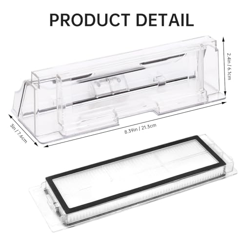 Image of Dust Bin Box for Roborock S5 MAX / S6 MaxV /S6 Pure / T7 /T7 Pro Vacuum Cleaner - Waste Dustbin Box Replacement Accessories Spare Parts (Not for S6)