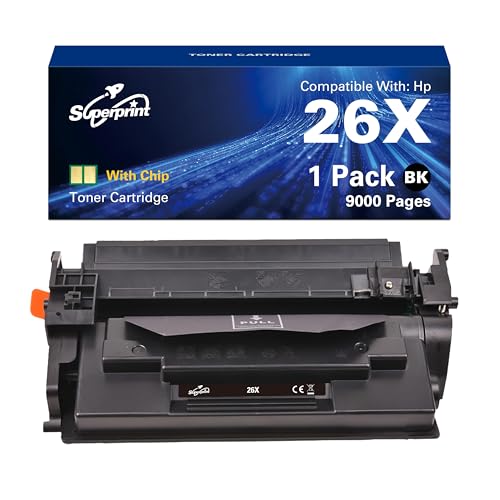 Toner HP 26X CF226X Noir 9000 pages pour LaserJet Pro M402dn M426fdw