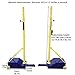 Ejmpsgw Volleyball Poles for Backyard, Outdoor Volleyball Net with Stand, Mobile Badminton Net Bracket, Badminton Poles Height Adjustable