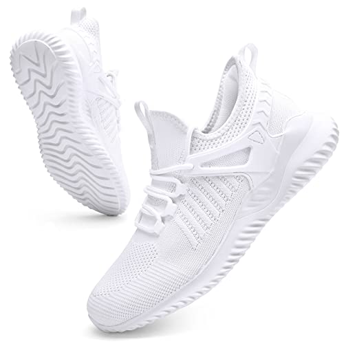 Walking Shoes for Men Sneakers - Slip on Tennis Running Memory Foam Shoes for Athletic Workout Gym Indoor Outdoor Lightweight Breathable Casual Sneakers