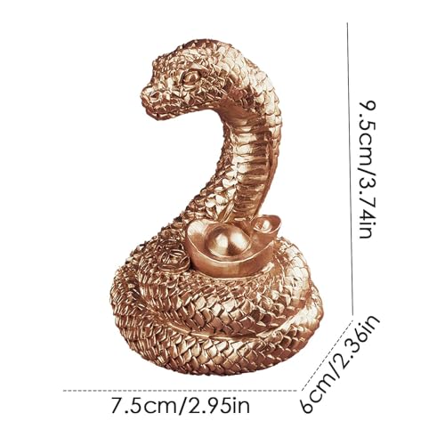 Sculpture décorative de l'année du Serpent 2025 : statuette de table - 6
