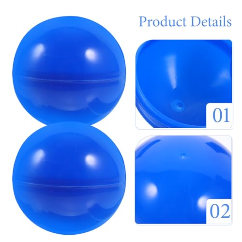 BESPORTBLE 50 Stücke Lotterie Ball Lottobälle Spielball Lotteriekugeln Kinderspielzeug für Weihnachten Xmas Familienspiele Partyspiele Party Dekoration Supplies 4cm Blau