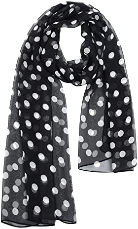 E-Clover Women Soft Floral Print Shawl Chiffon Sheer Scarf