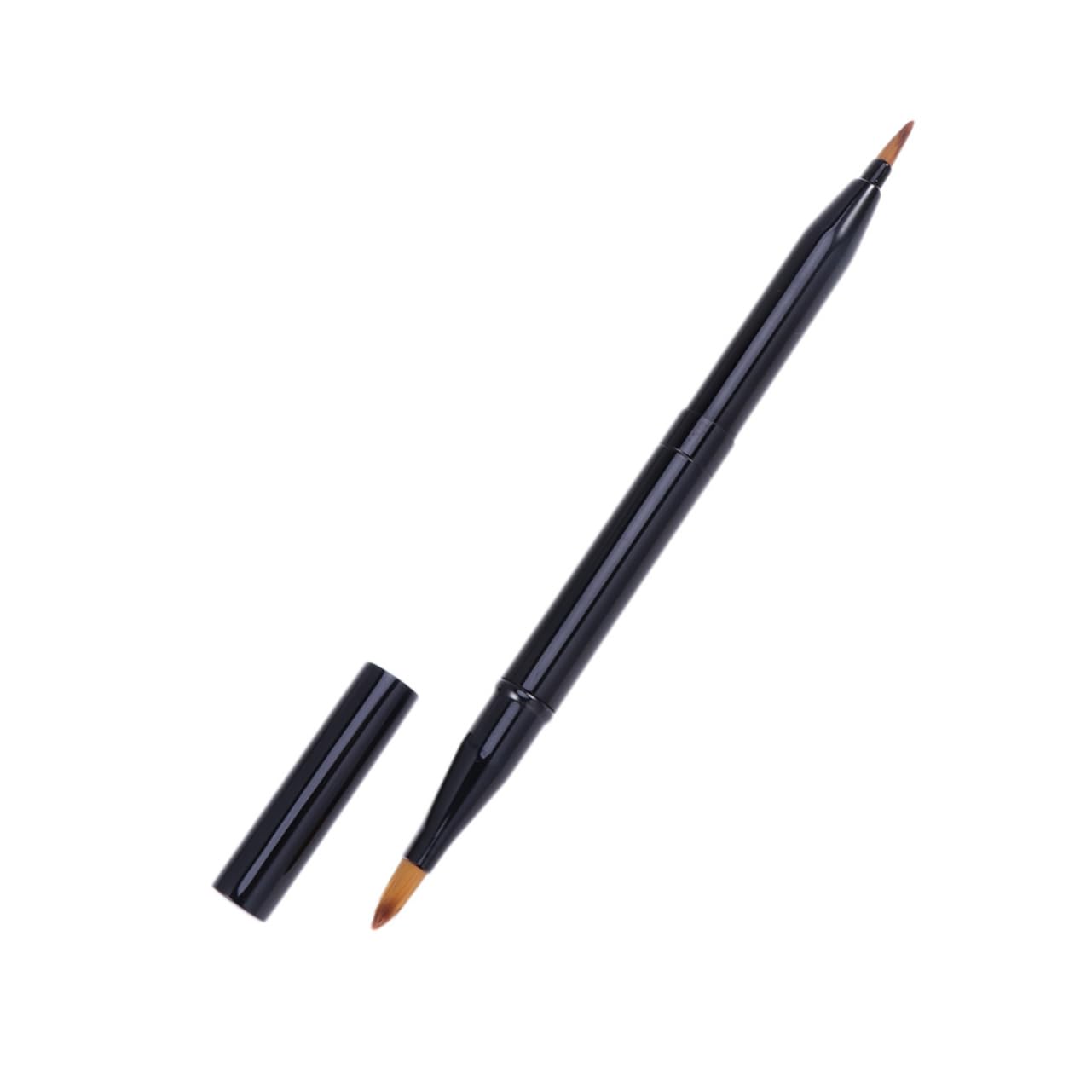 Gogogmee Double-ended Lip Brush Alicator Wands for Apply Lipstick Makeup Retractable Lip Sc Brush Disposable Tips Essential Makeup Tool Kit for Women