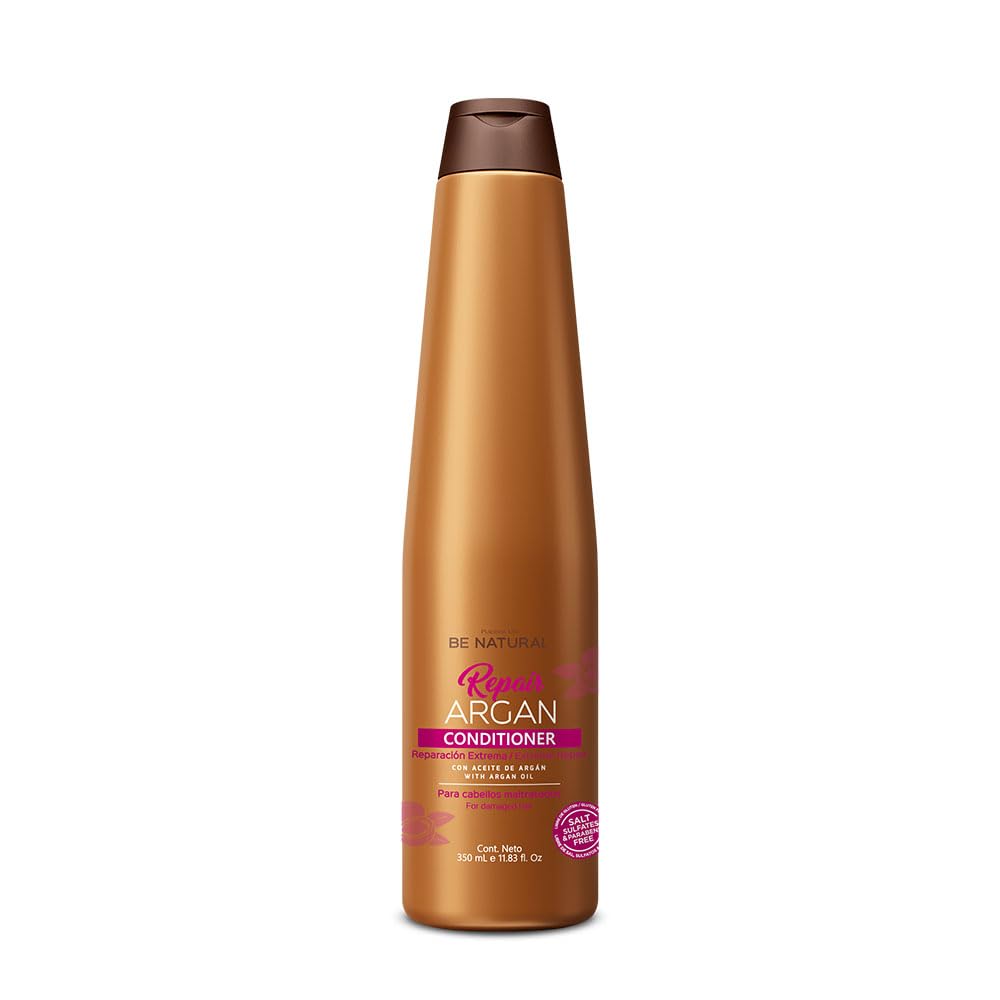 PLACENTA LIFE BE NATURAL REPAIR ARGAN Conditioner for damaged hair with Argan Oil - Restore your hair. (350ml/11.83fl. oz) 11.83 Fl Oz (Pack of 1)