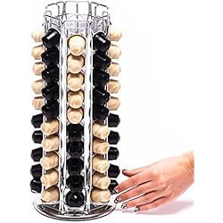 PEAK COFFEE Dispensador para Capsulas Nespresso Original 80 Pods | Soporte Capsulas Giratorio Compatibile con Nespresso | Porta Capsulas Café
