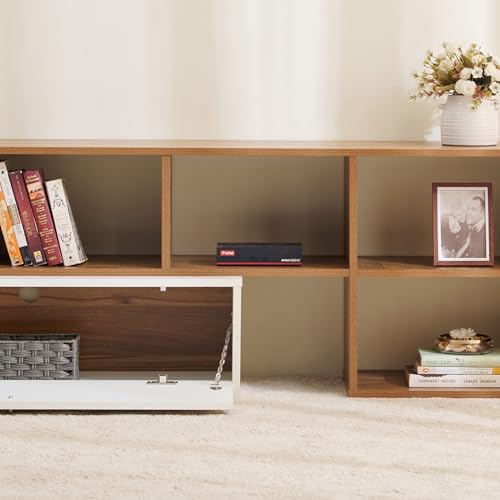 Image of Home Centre | Helios Nolan TV Unit | Engineered Wood | Teak | 1 Year Warranty