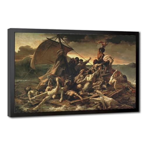 Toile Theodore Gericault decoration murale salon et bureau chic avec cadre