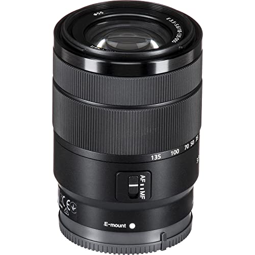 Image of Sony E 18-135mm f /3.5-5.6 OSS Lens (SEL18135) + Filter Kit + Lens Cap Keeper + Cleaning Kit + More (Renewed)
