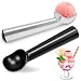 HansGo Ice Cream Scoop, 2PCS Nonstick Anti-Freeze Ice Cream Scooper One Piece Aluminum Design Dishwasher Safe