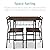 Best Choice Products 3-Piece Modern Dining Set, Space Saving Dinette for Kitchen, Dining Room, Small Space w/Steel Frame, Built-in Storage Rack - Dark Brown/Black