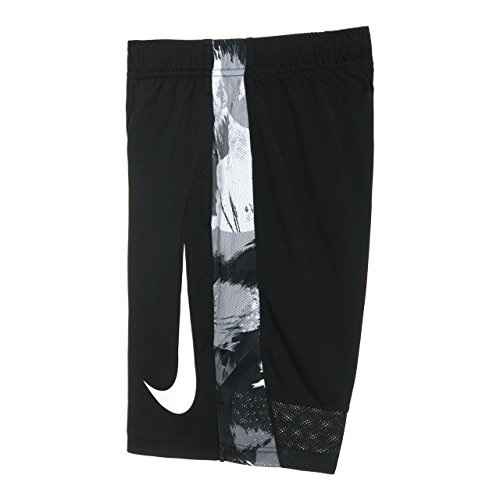Nike Dry Boy's Dri-Fit Training Shorts Black White 850454 010 (s)3