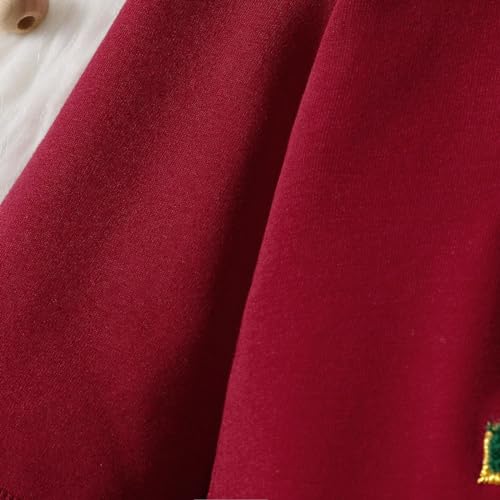 Moletom com capuz bordado com letras de inverno para meninas pequenas, gola redonda, blusa de manga