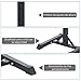 HOMCOM Soporte Estante Ajustable Barra Levantamiento Pesas Gimnasio MAX 150 KG Acero...