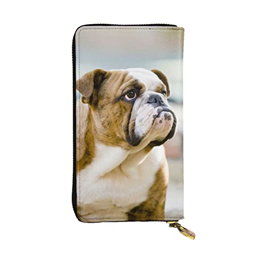 Portefeuille en cuir bouledogue anglais pour organiser vos cartes et votre monnaie au quotidien