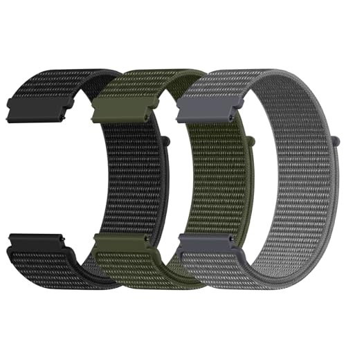 22mm Quick Release Nylon Watch Band Compatible with Garmin Venu 3 2/Forerunner...