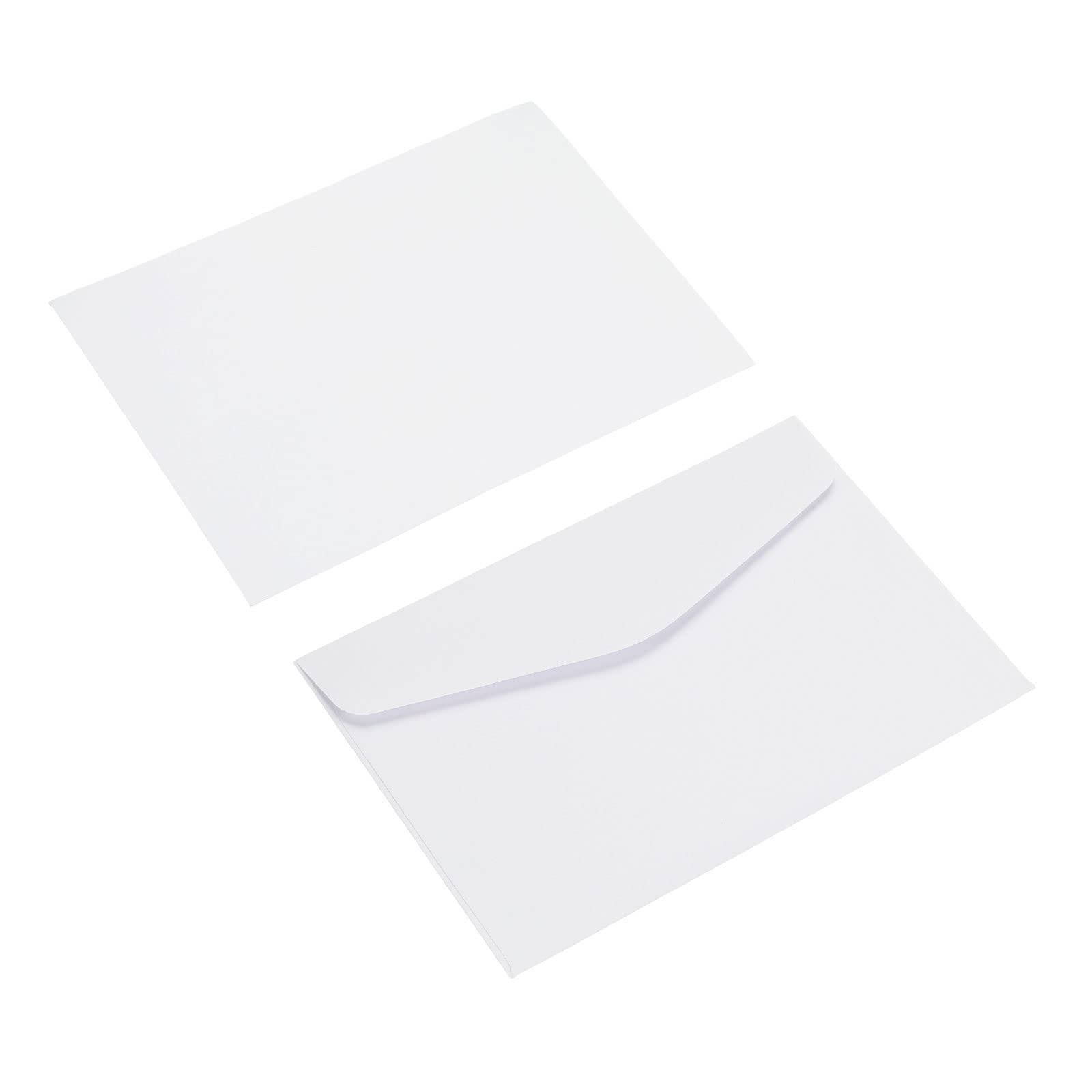 60 Enveloppes Blanches Auto-adhésives - 12,5 X 17,5 Cm - Papier Épais - Pour Cartes, Invitations, Mariages - 10